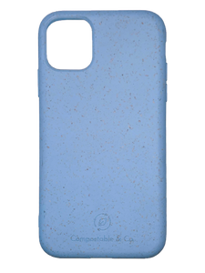 Compostable & Co. iPhone 11 pro blue biodegradable phone case